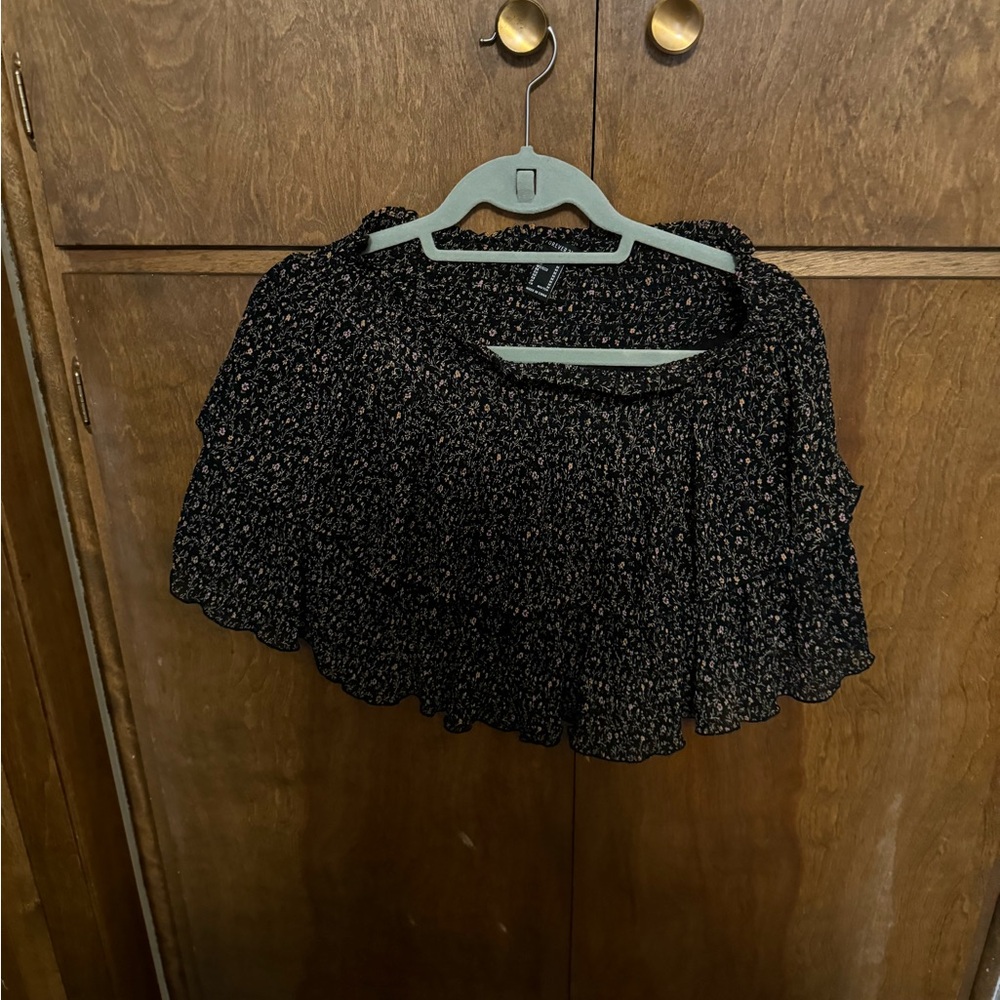 Black Ruffle Skirt